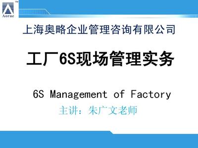 工廠6S現(xiàn)場管理實(shí)務(wù)——個(gè)人精益管理與企業(yè)管理咨詢的協(xié)同之道